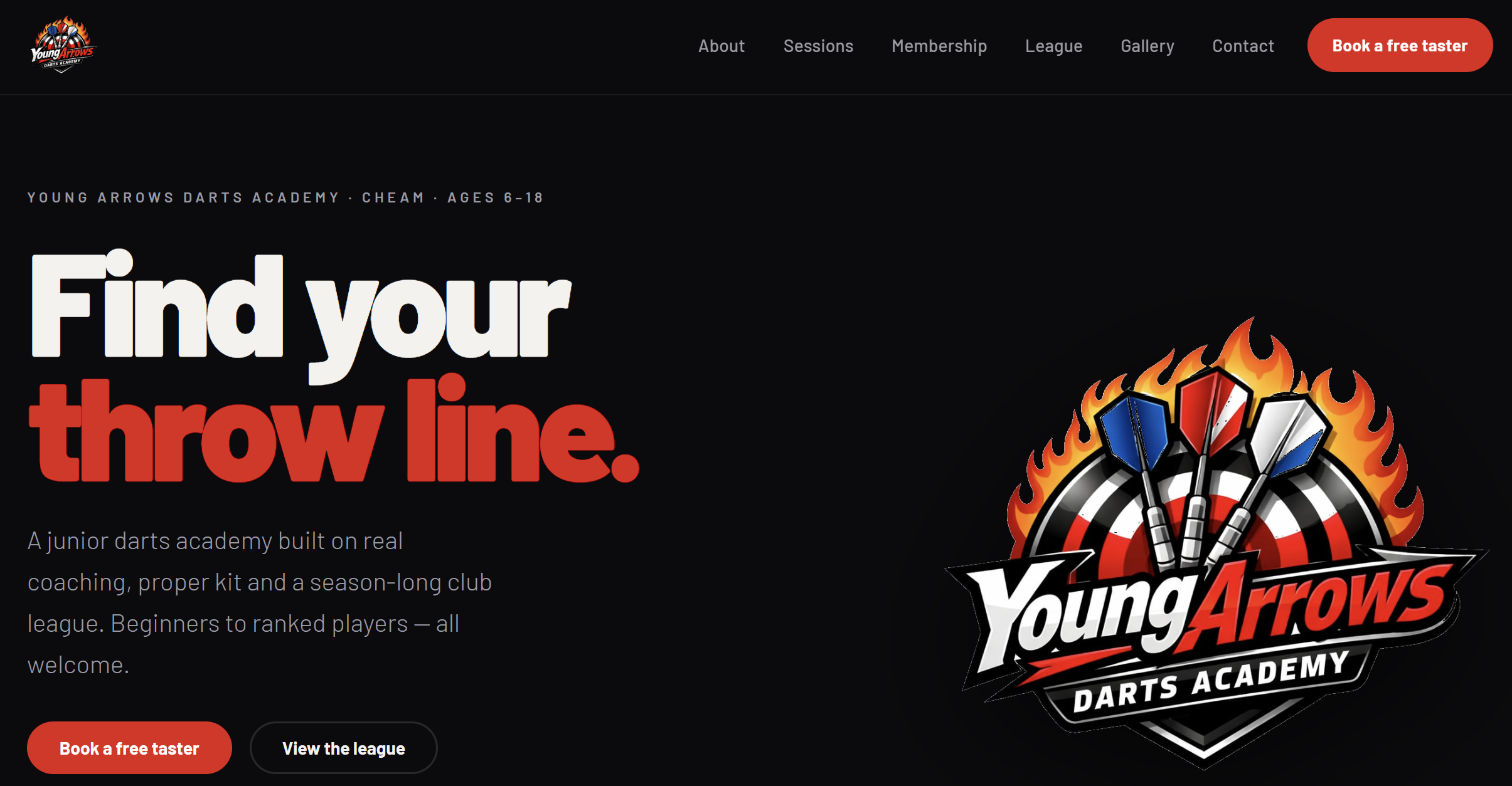youngarrows.com homepage